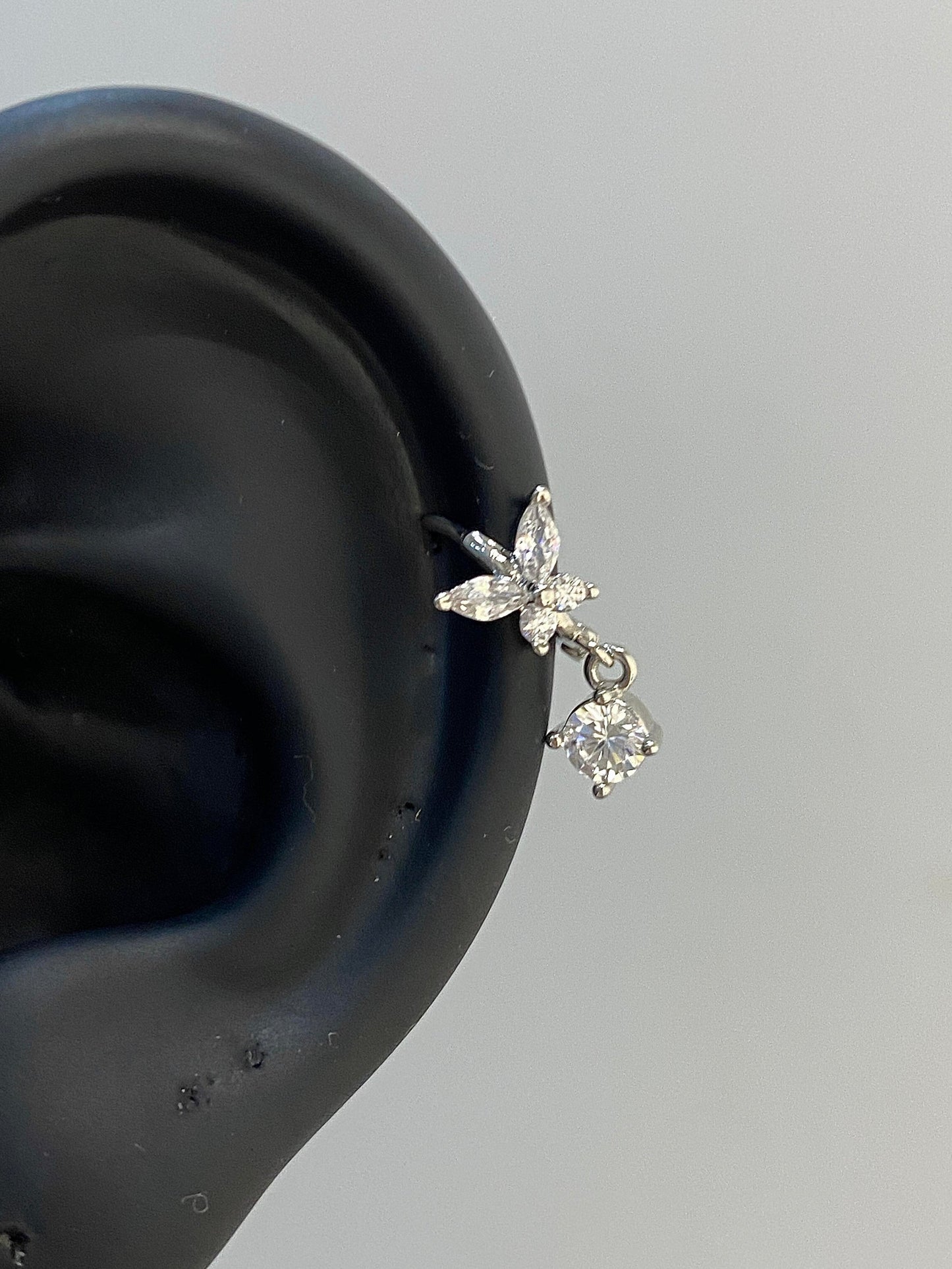 Crystal Flutter Helix Earrings