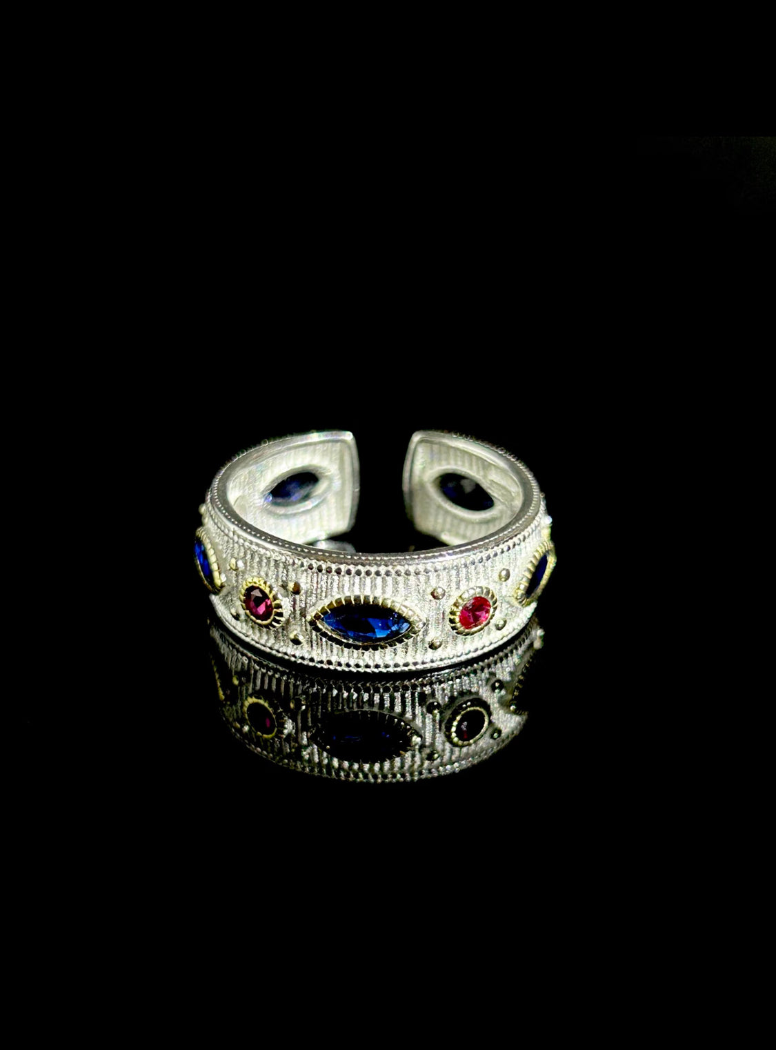 Regal Mosaic Adjustable Ring