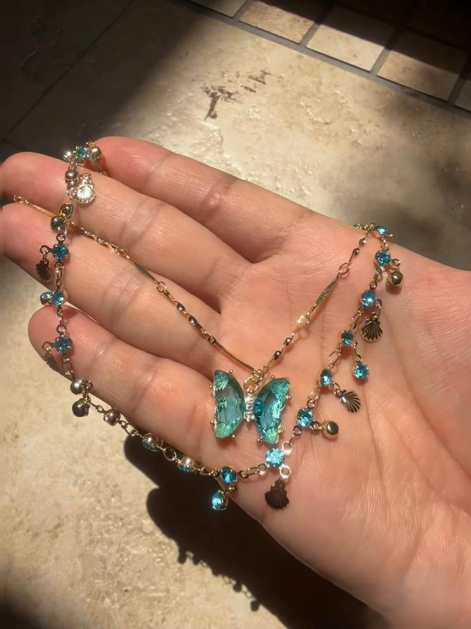 The Peridot Butterfly Necklace