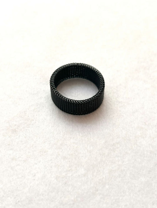 Industrial Mesh Band Ring
